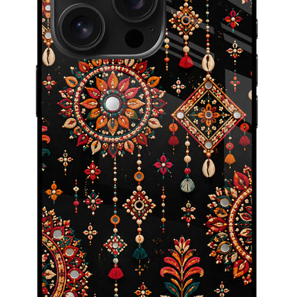 Boho Noir iPhone 16 Pro Glass Case