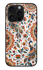 White Mayura iPhone 16 Pro Glass Case