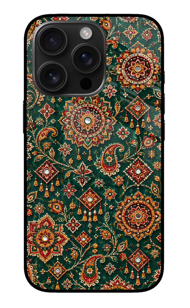 Green Pataka iPhone 16 Pro Glass Case