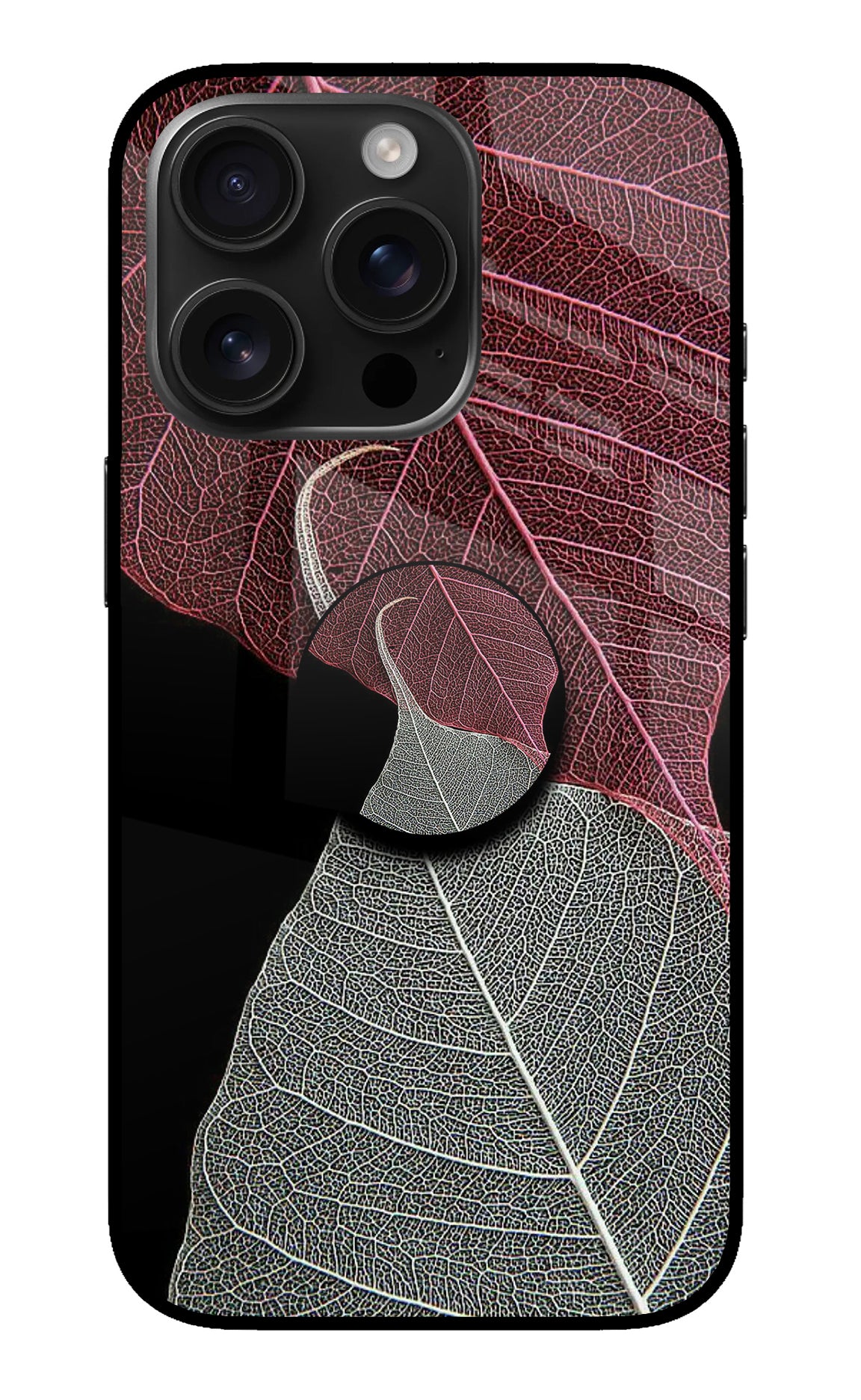 Leaf Pattern iPhone 16 Pro Pop Case