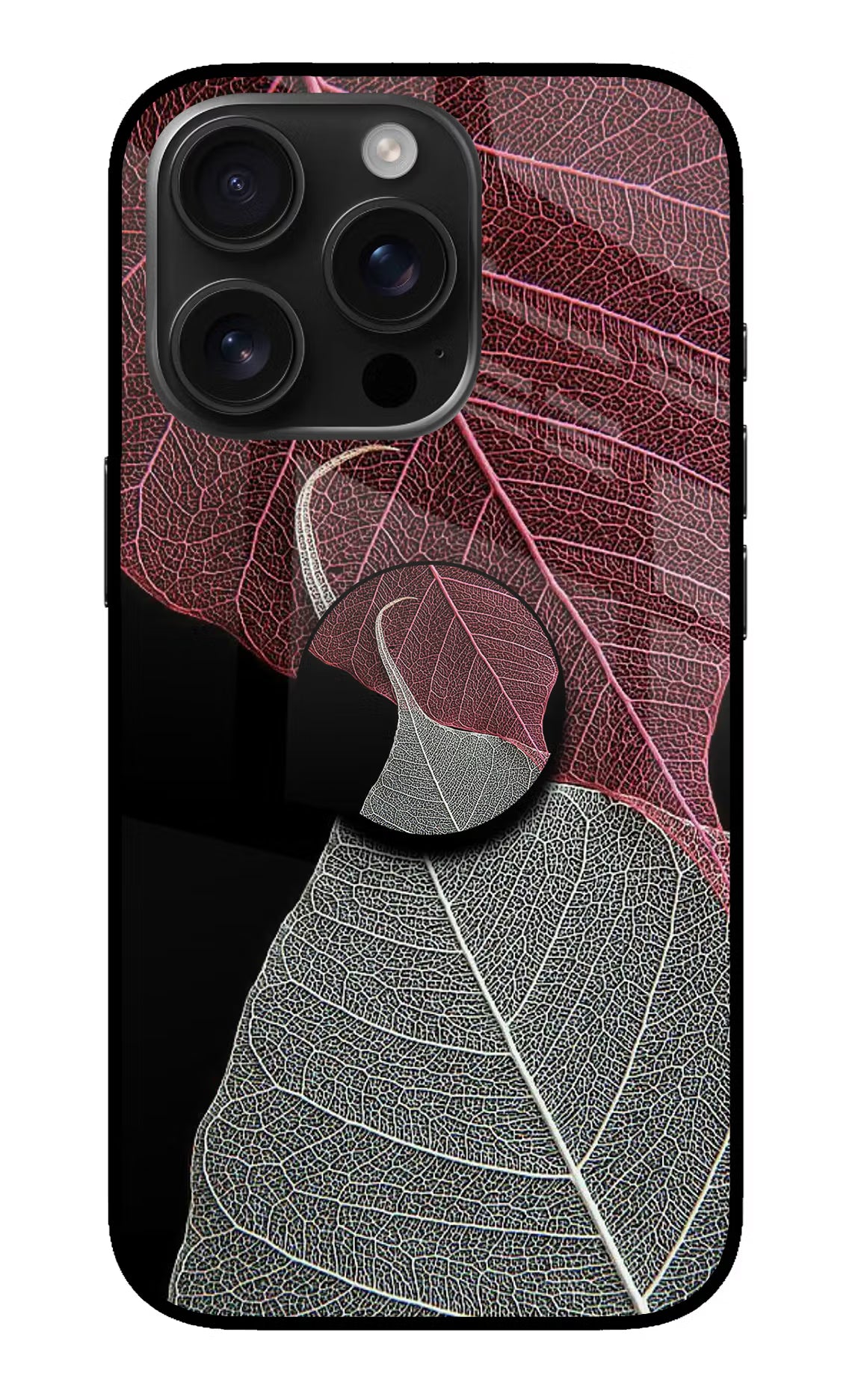 Leaf Pattern iPhone 16 Pro Pop Case by Casekaro