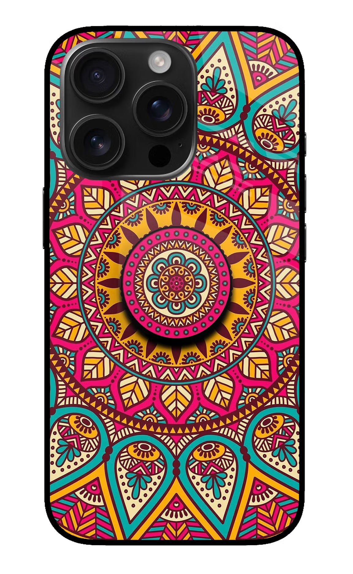 Mandala iPhone 16 Pro Pop Case by Casekaro