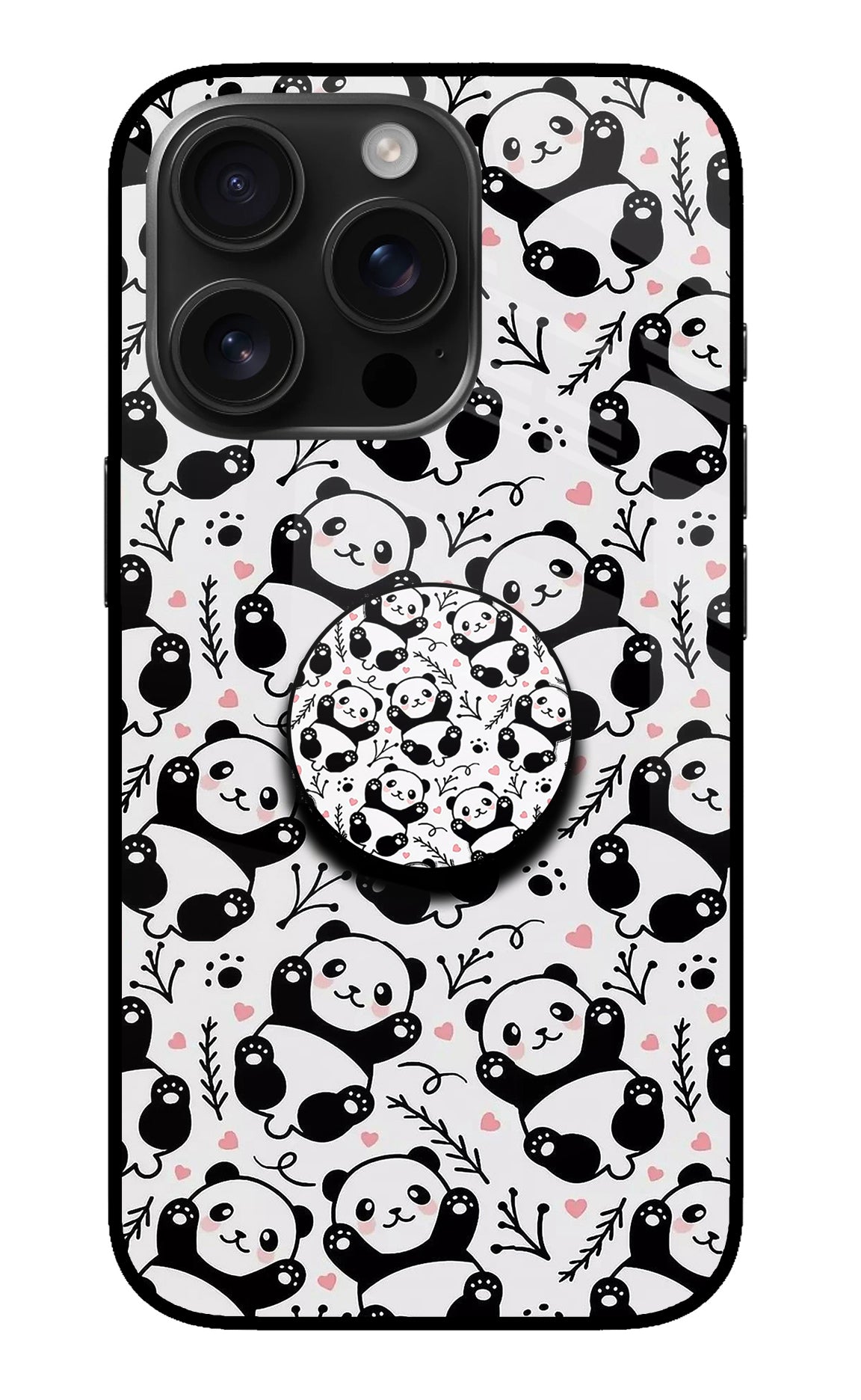 Cute Panda iPhone 16 Pro Pop Case