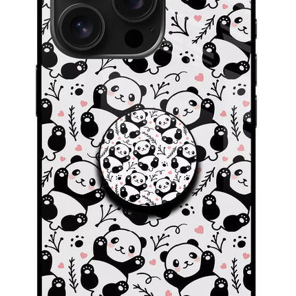 Cute Panda iPhone 16 Pro Pop Case by Casekaro