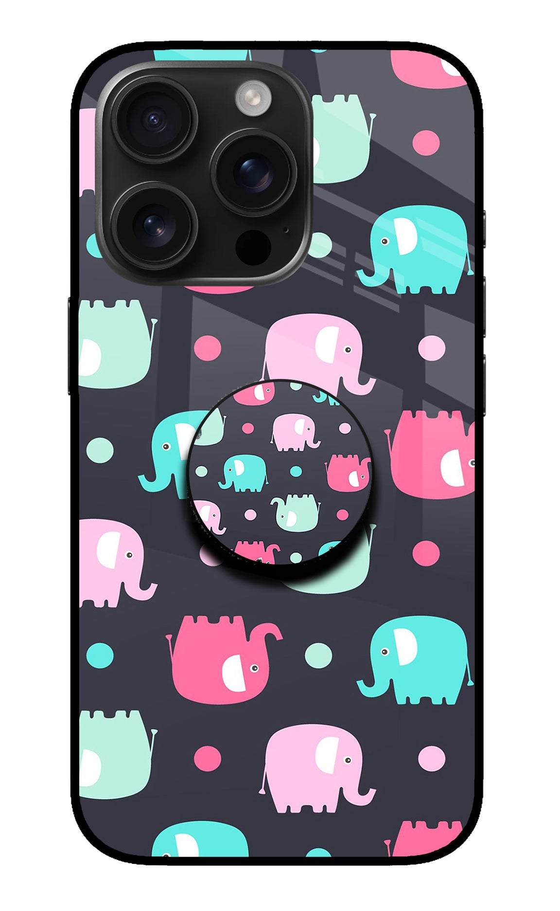 Baby Elephants iPhone 16 Pro Pop Case