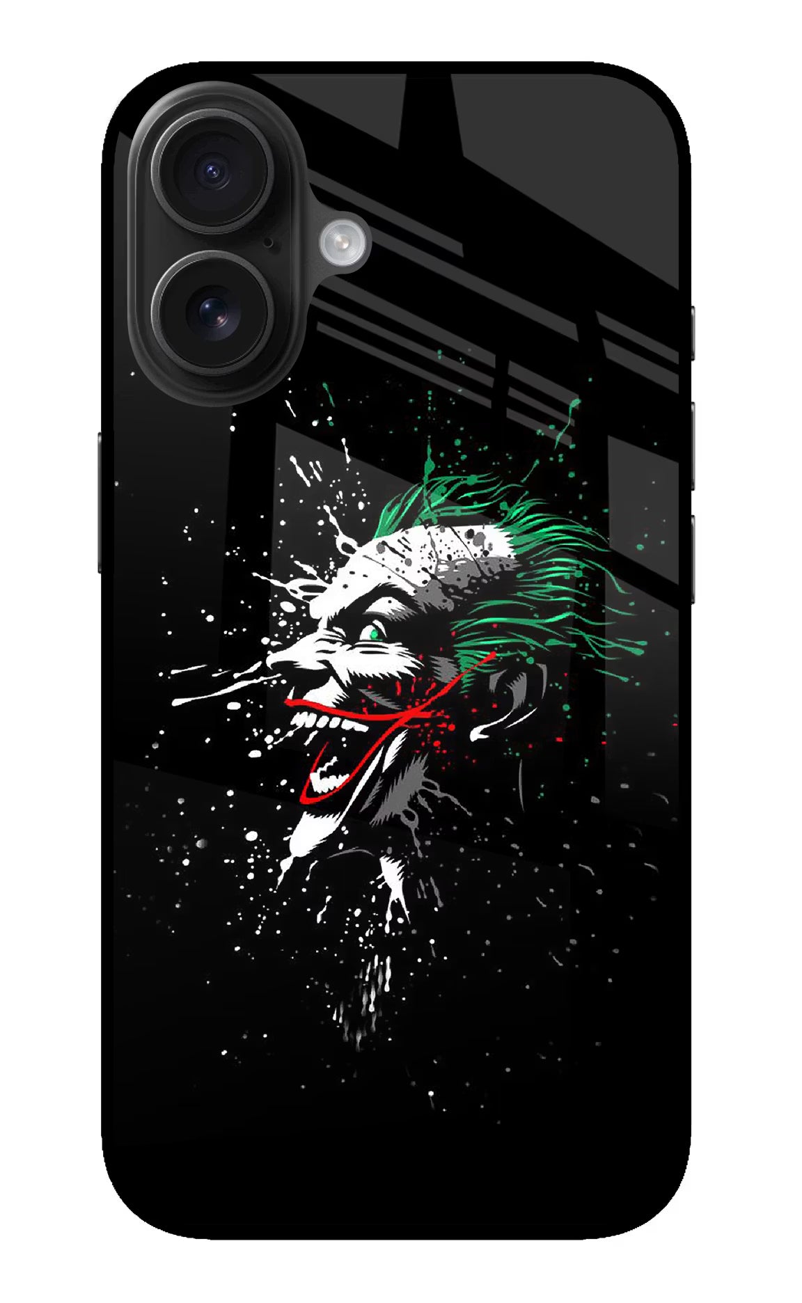 Joker iPhone 16 Plus Glass Case Back Cover by Casekaro
