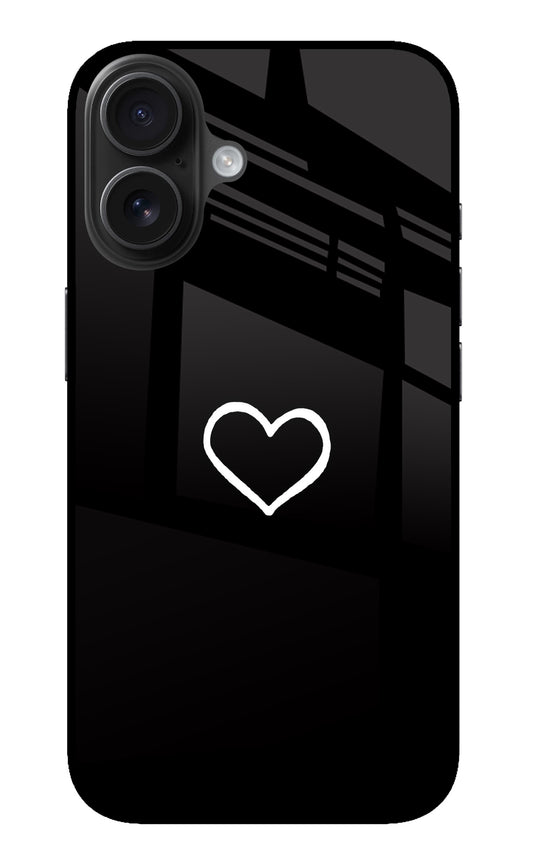 Heart iPhone 16 Plus Glass Case