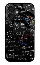 Mathematics Formula iPhone 16 Plus Glass Case
