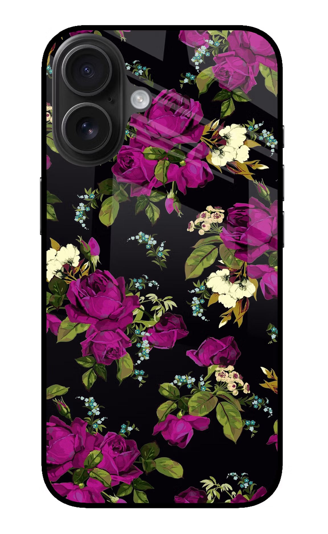 Flowers iPhone 16 Plus Glass Case Back Cover by Casekaro
