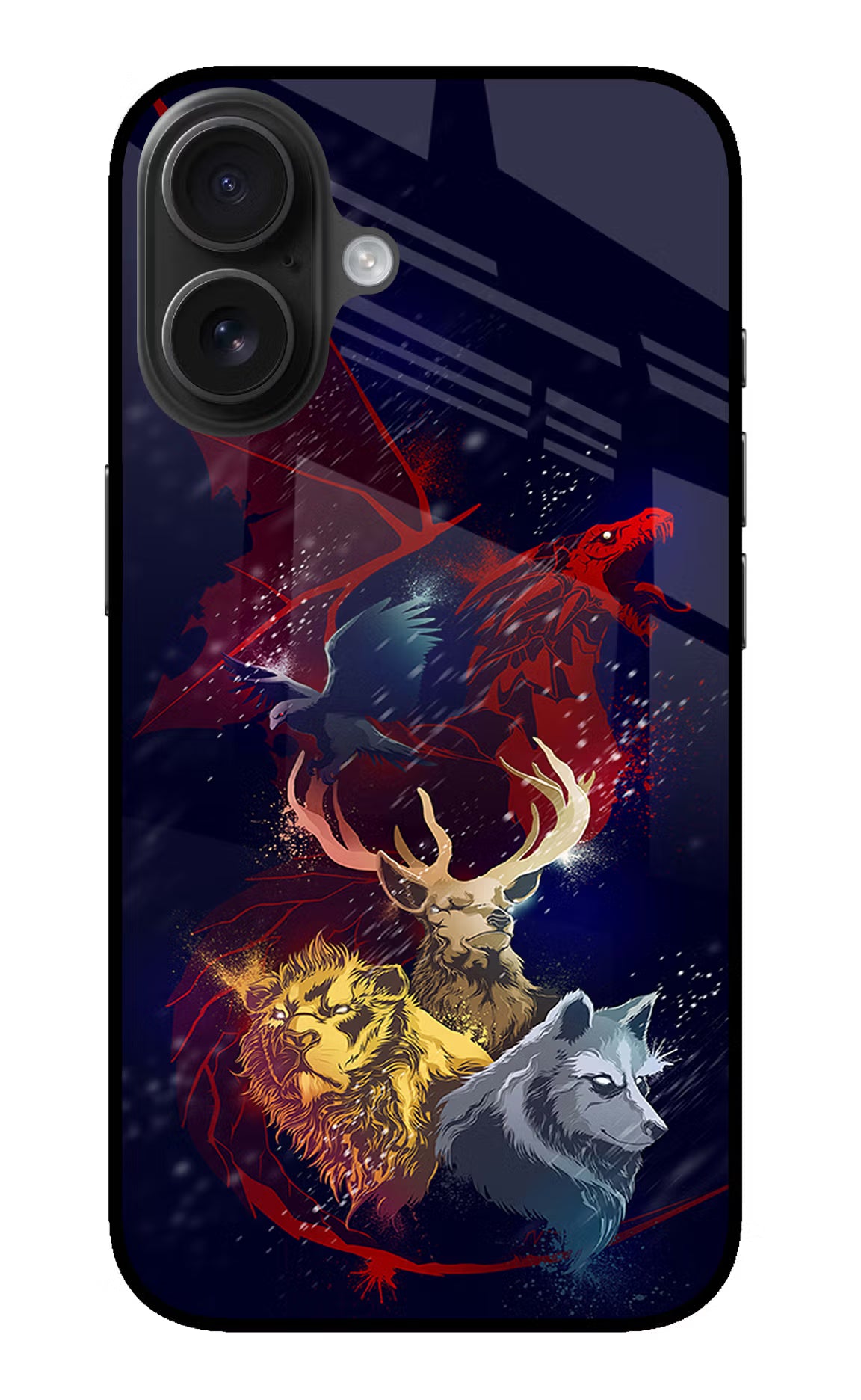 Game Of Thrones iPhone 16 Plus Glass Case Back Cover by Casekaro