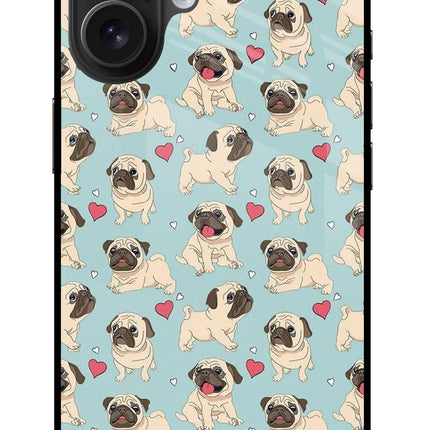 Pug Dog iPhone 16 Plus Glass Case