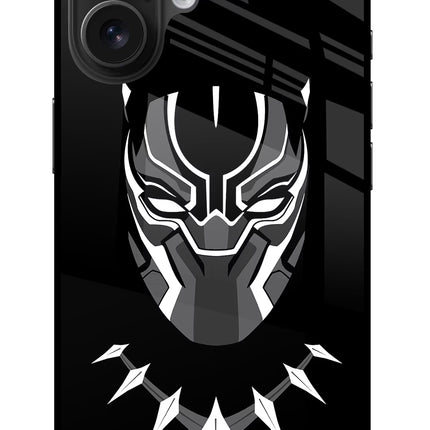 Black Panther iPhone 16 Plus Glass Case