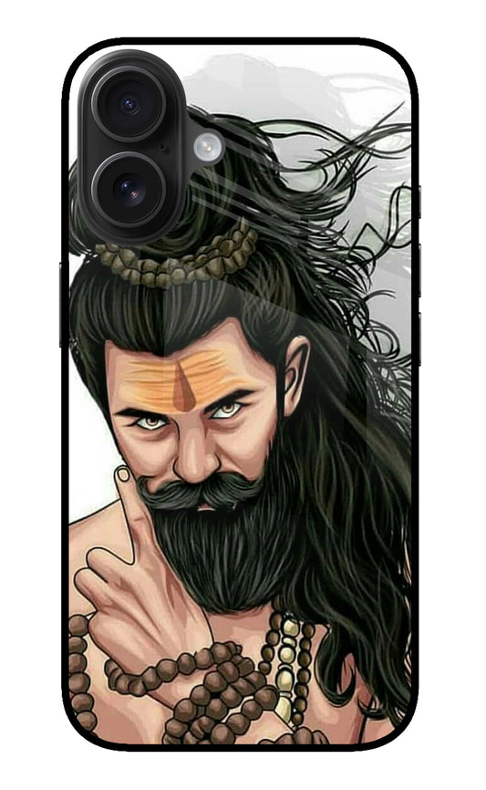 Mahadev iPhone 16 Plus Glass Case