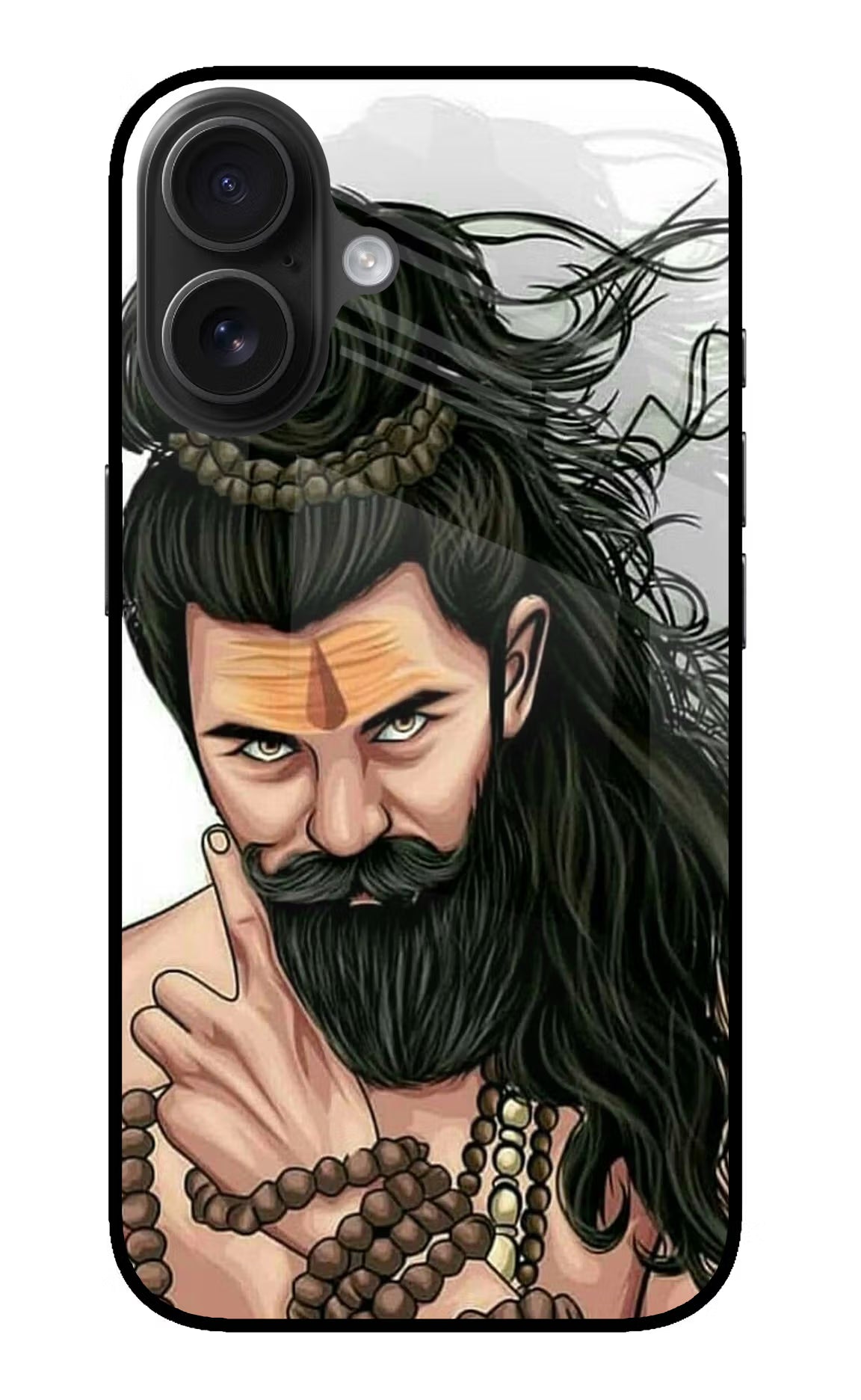 Mahadev iPhone 16 Plus Glass Case Back Cover by Casekaro