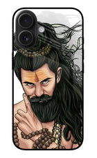 Mahadev iPhone 16 Plus Glass Case