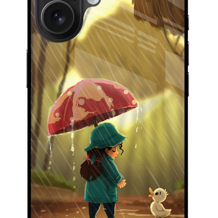 Rainy Day iPhone 16 Plus Glass Case