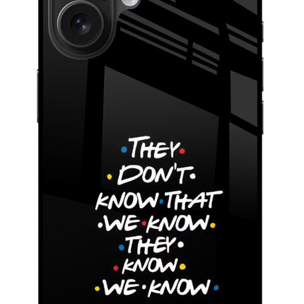 FRIENDS Dialogue iPhone 16 Plus Glass Case