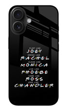 FRIENDS Character iPhone 16 Plus Glass Case