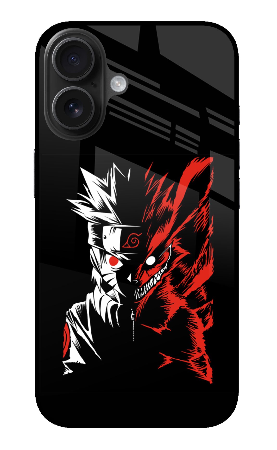 Naruto Two Face iPhone 16 Plus Glass Case