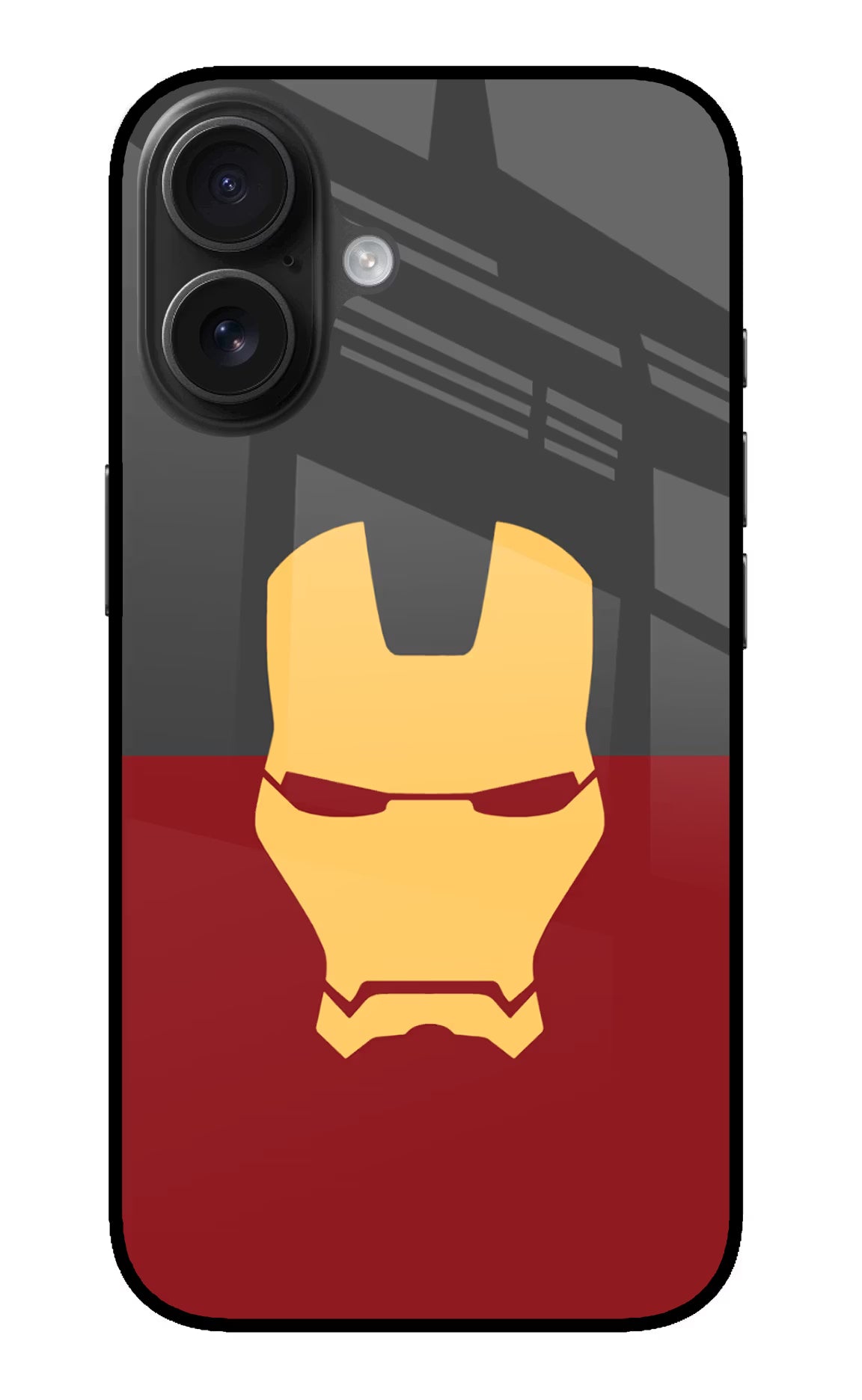 Ironman iPhone 16 Plus Glass Case Back Cover by Casekaro