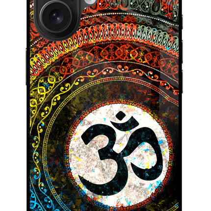 Om Cultural iPhone 16 Plus Glass Case