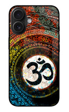 Om Cultural iPhone 16 Plus Glass Case