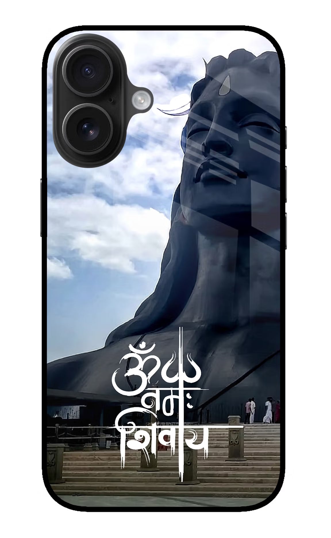 Om Namah Shivay iPhone 16 Plus Glass Case Back Cover by Casekaro