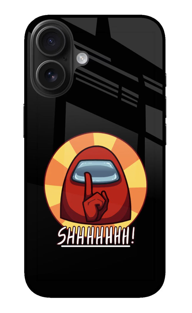 Among Us Shhh! iPhone 16 Plus Glass Case