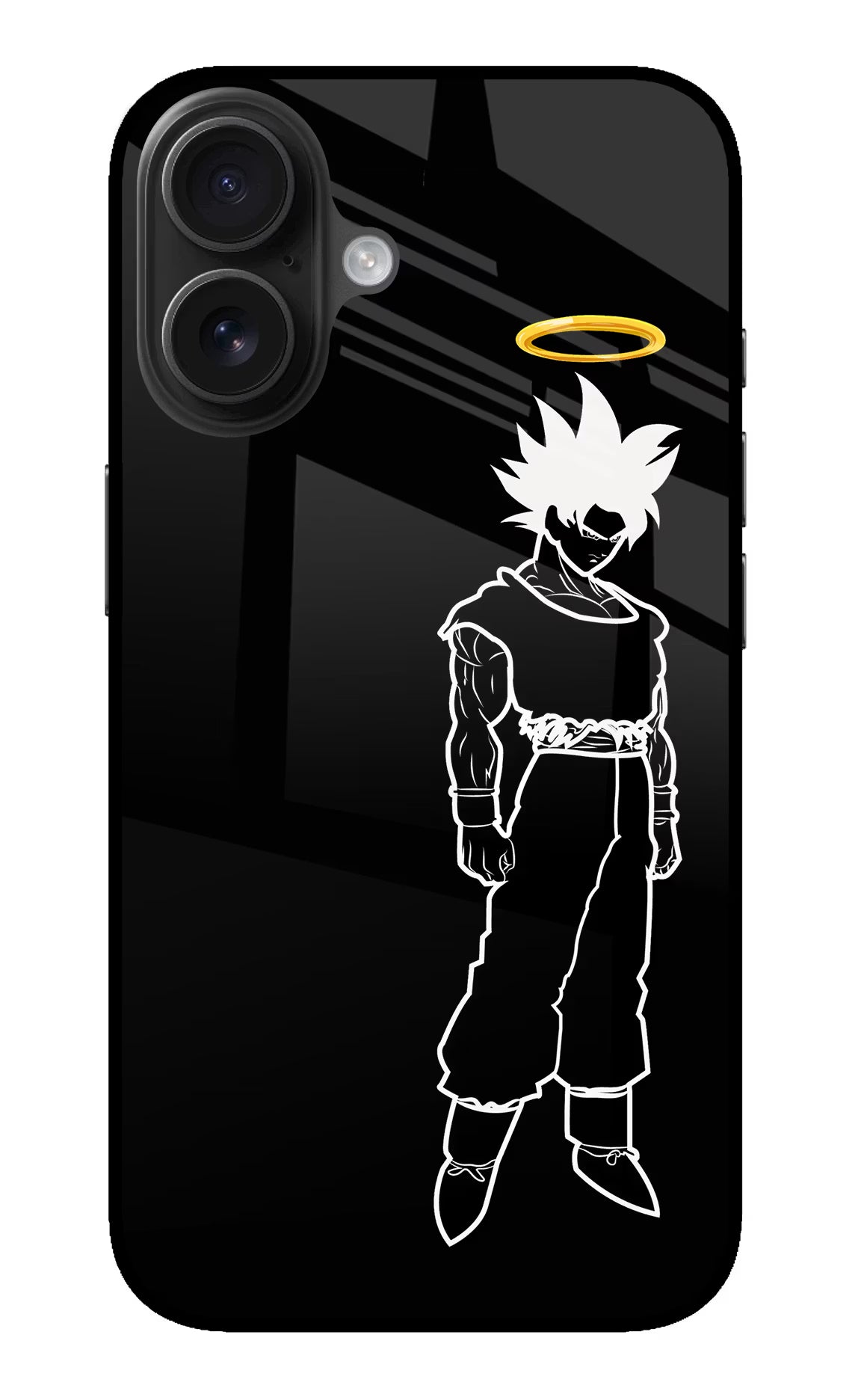 DBS Character iPhone 16 Plus Glass Case Back Cover by Casekaro