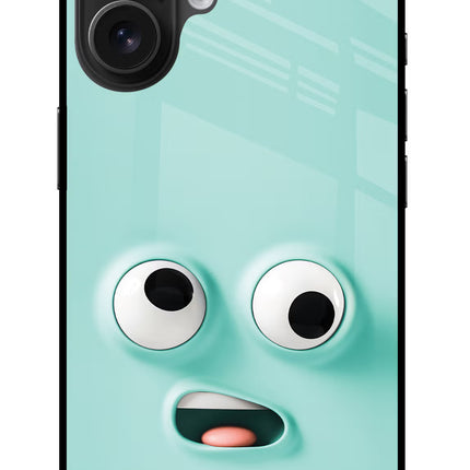 Funny Cartoon iPhone 16 Plus Glass Case