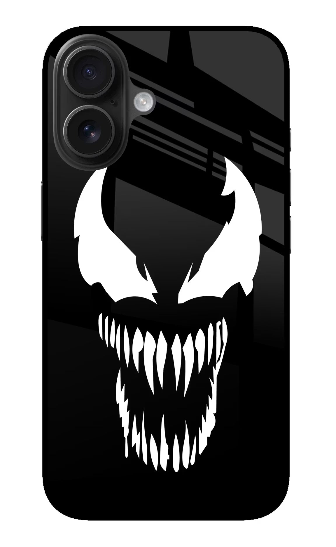 Venom iPhone 16 Plus Glass Case Back Cover by Casekaro