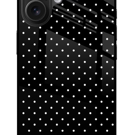 White Dots iPhone 16 Plus Glass Case