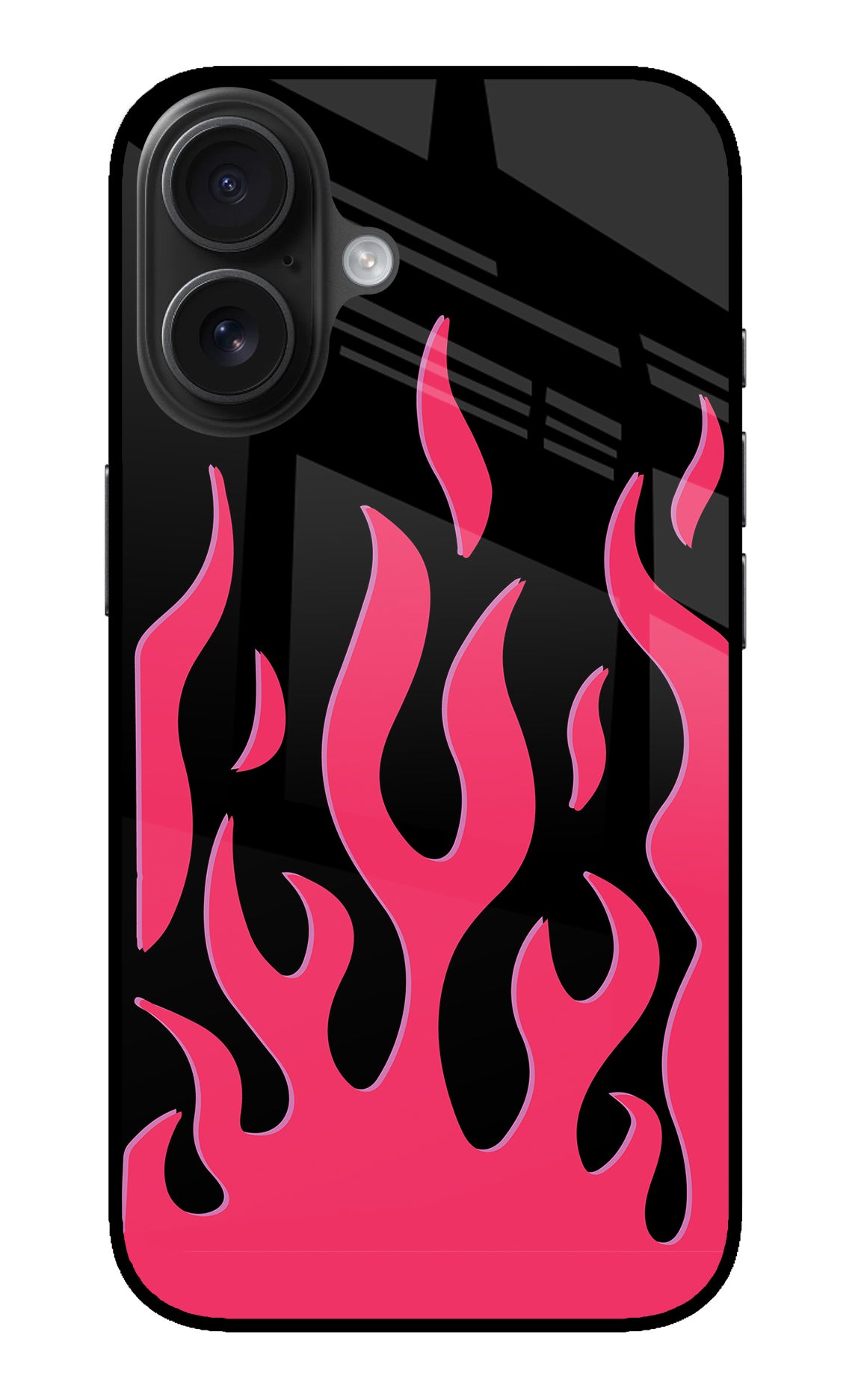 Fire Flames iPhone 16 Plus Back Cover