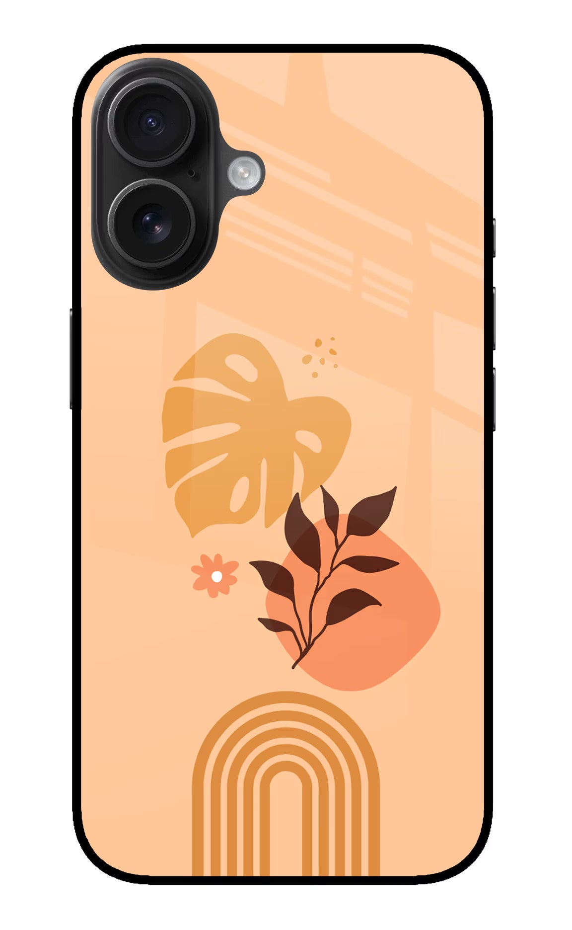 Bohemian Art iPhone 16 Plus Glass Case Back Cover by Casekaro