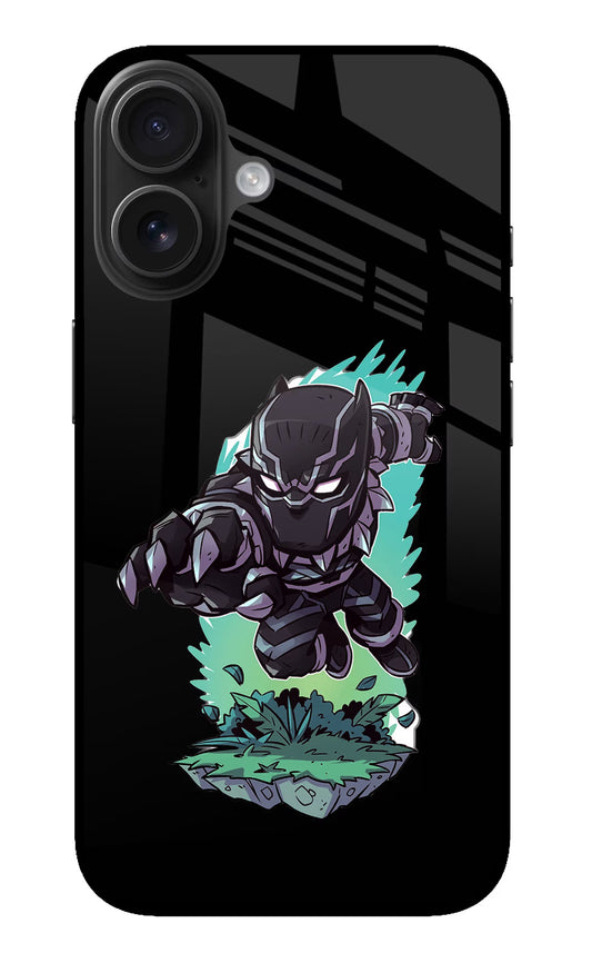 Black Panther iPhone 16 Plus Glass Case