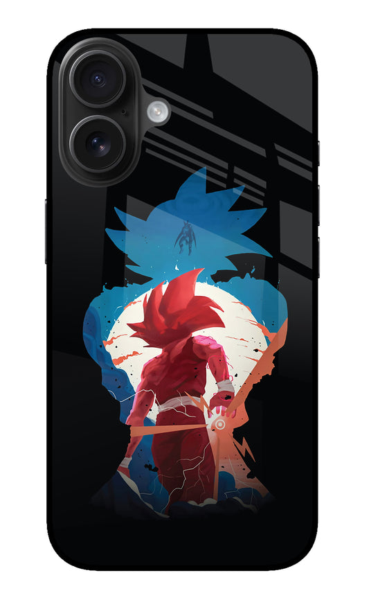 Goku iPhone 16 Plus Glass Case