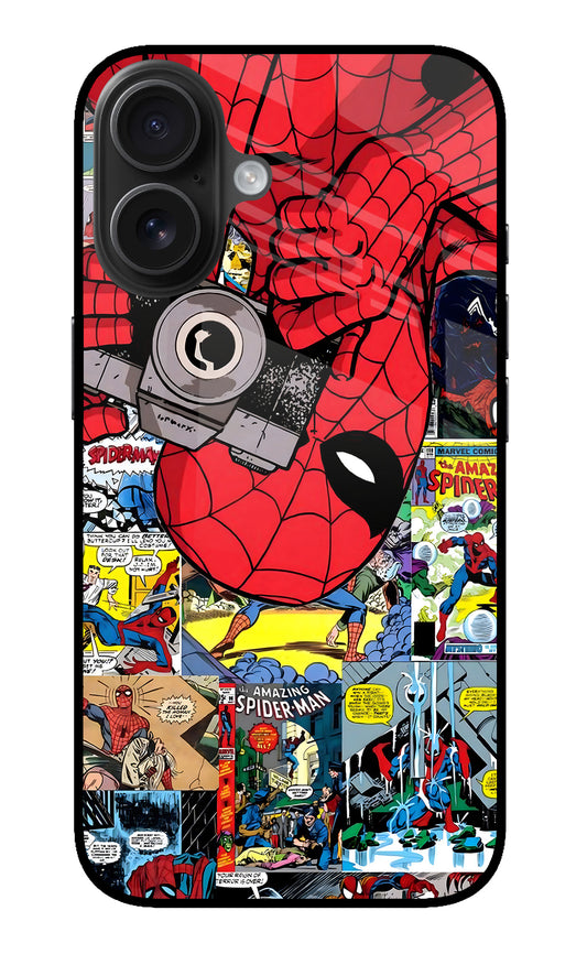 Spider Man iPhone 16 Plus Glass Case