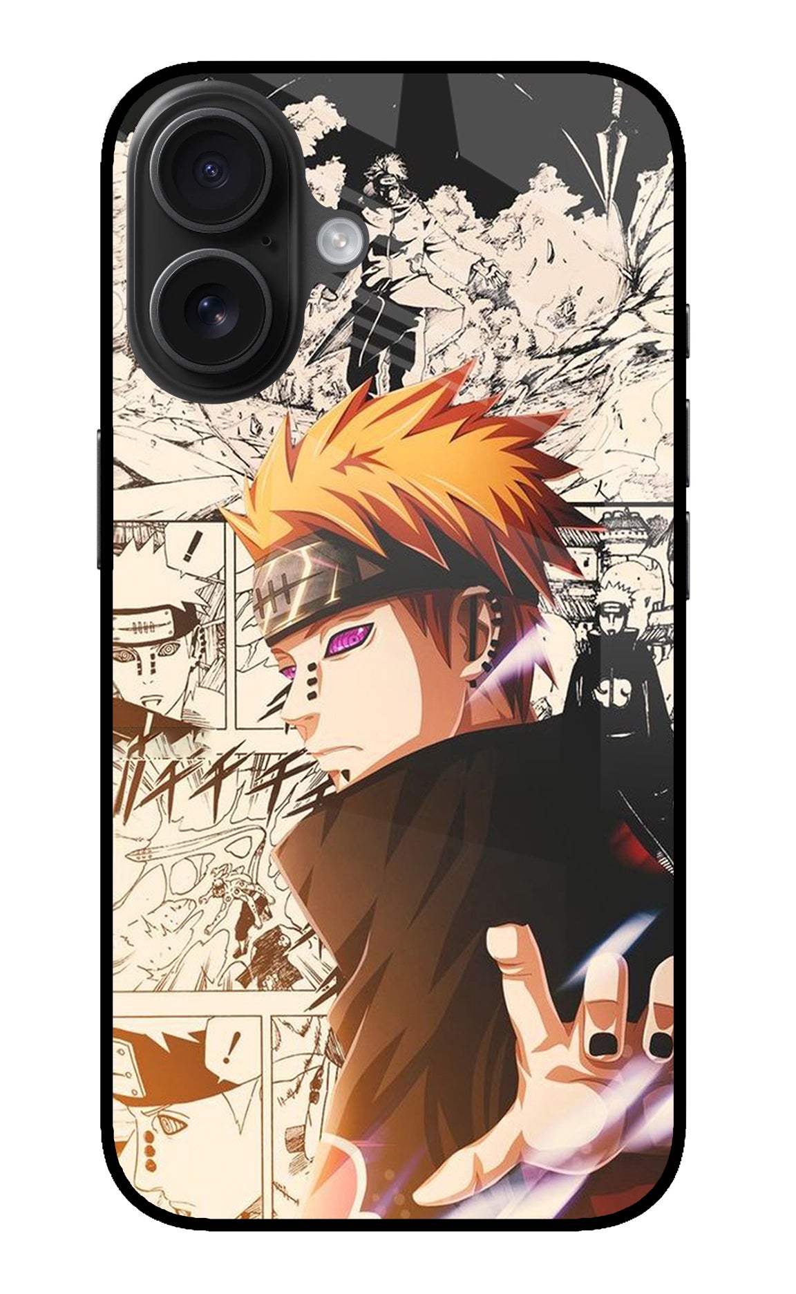 Pain Anime iPhone 16 Plus Glass Case