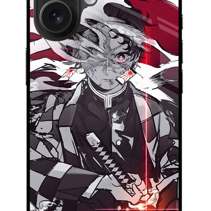 Demon Slayer iPhone 16 Plus Glass Case