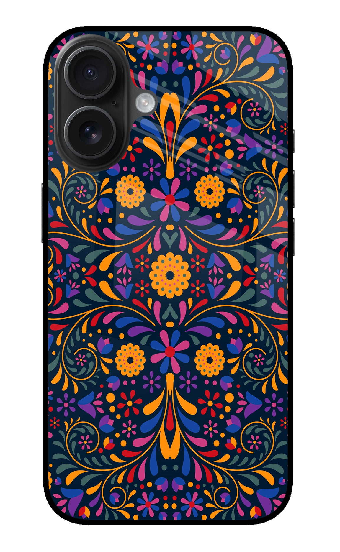 Mexican Art iPhone 16 Plus Glass Case