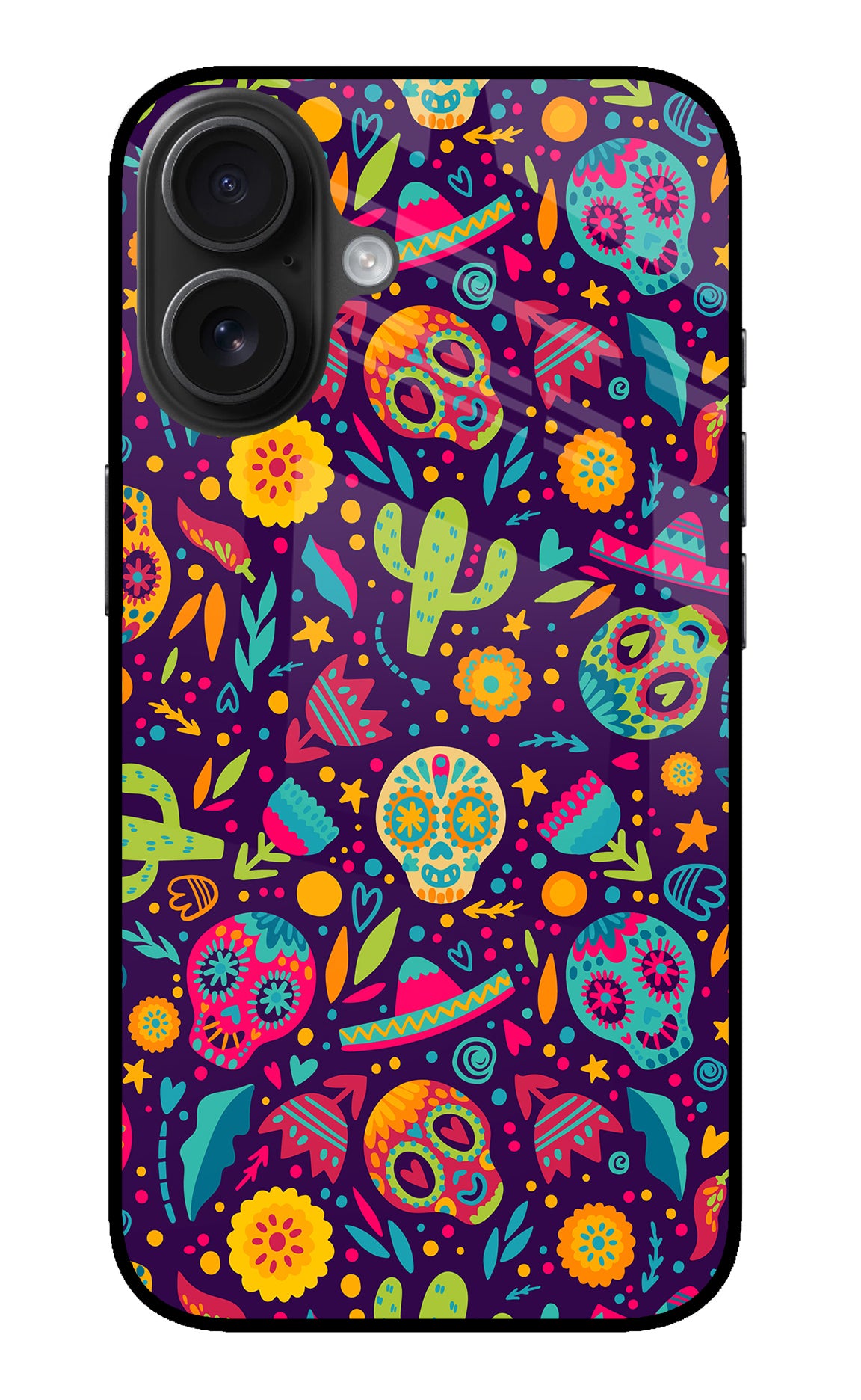 Mexican Design iPhone 16 Plus Glass Case