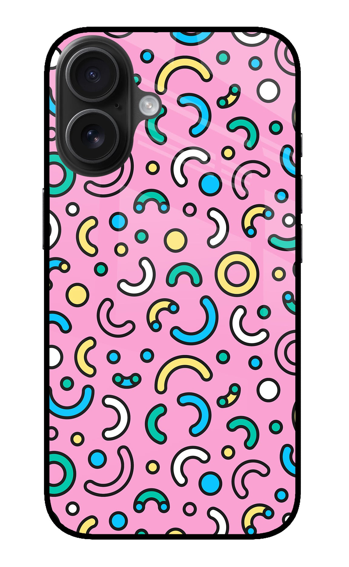 Memphis Design iPhone 16 Plus Back Cover