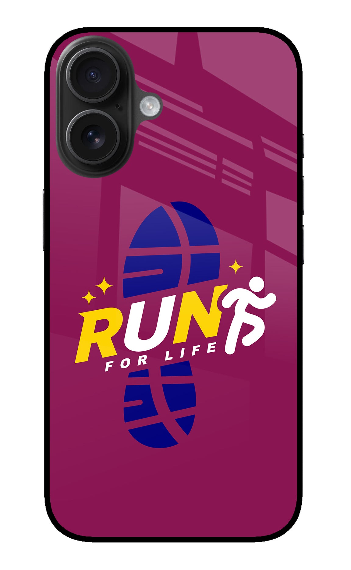 Run for Life iPhone 16 Plus Back Cover