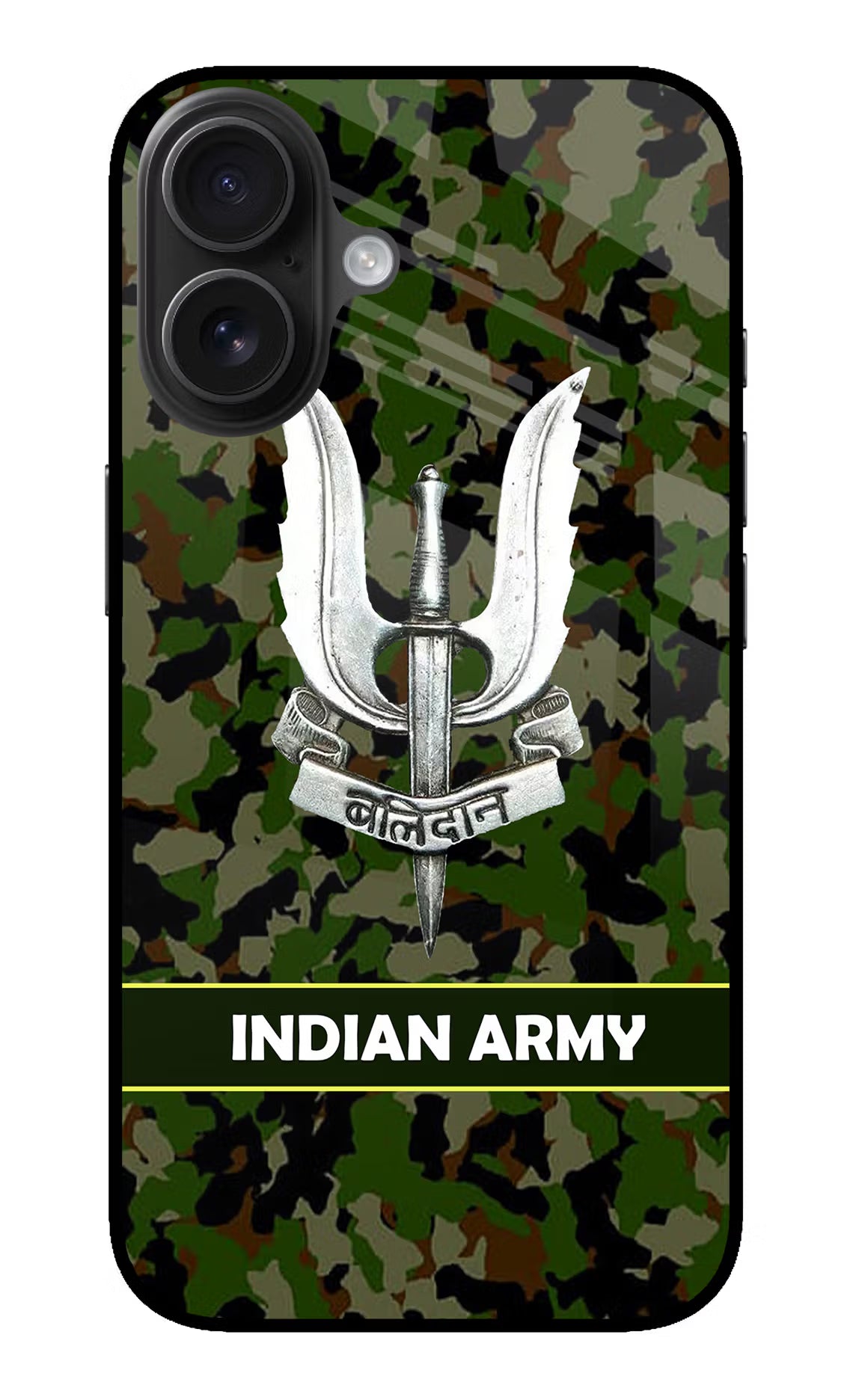Balidan Indian Logo iPhone 16 Plus Glass Case Back Cover by Casekaro