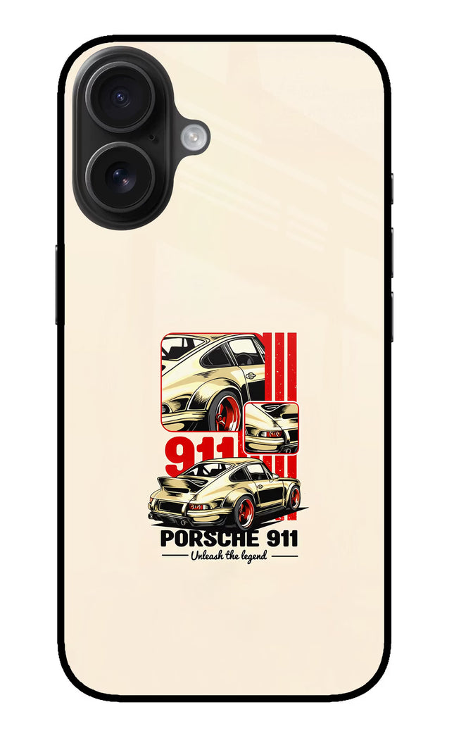 Classic Porsche 911 iPhone 16 Plus Glass Case