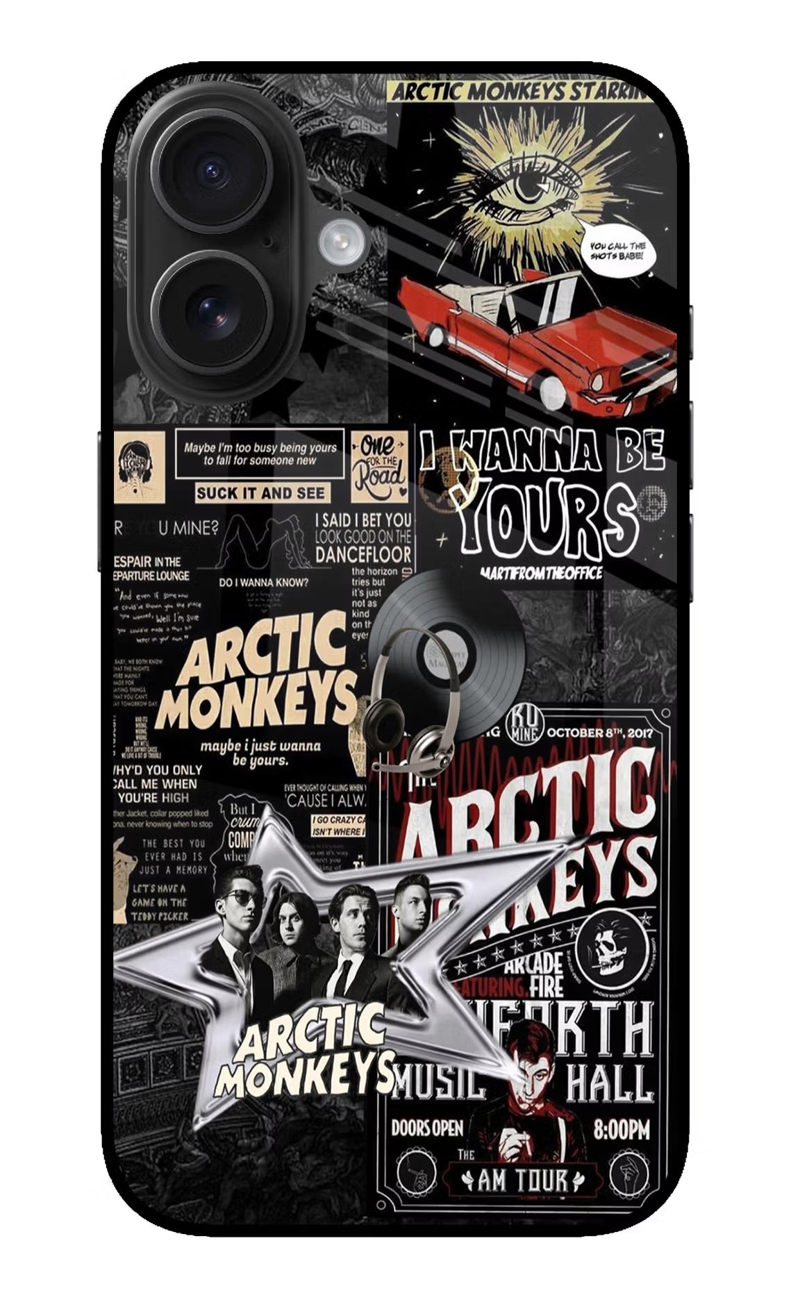 Arctic Monkeys iPhone 16 Plus Glass Case