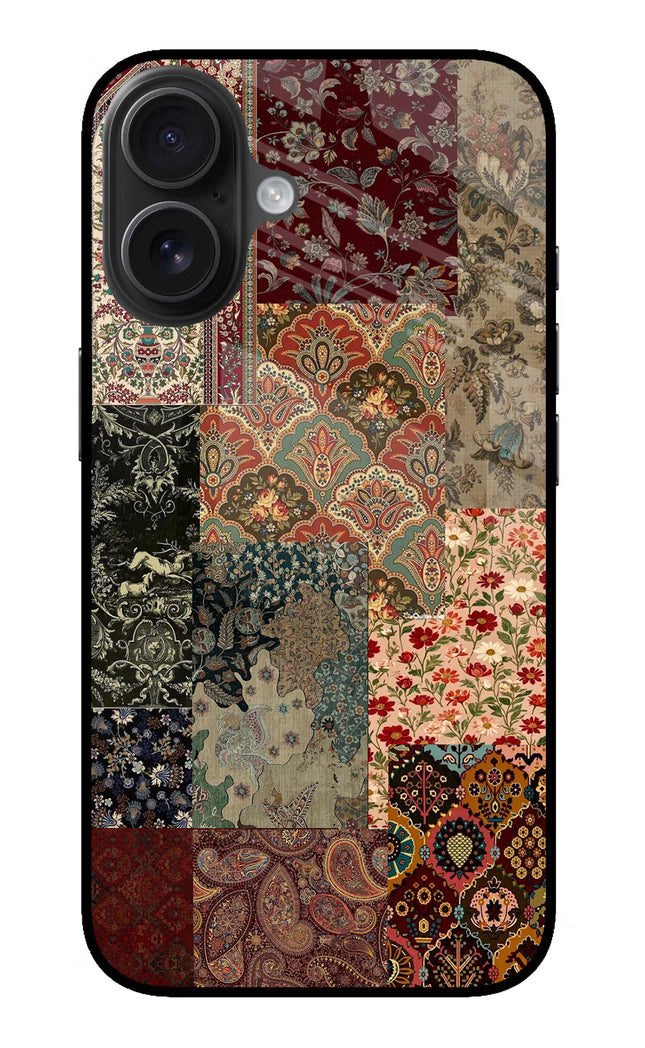 Desi Print iPhone 16 Plus Glass Case