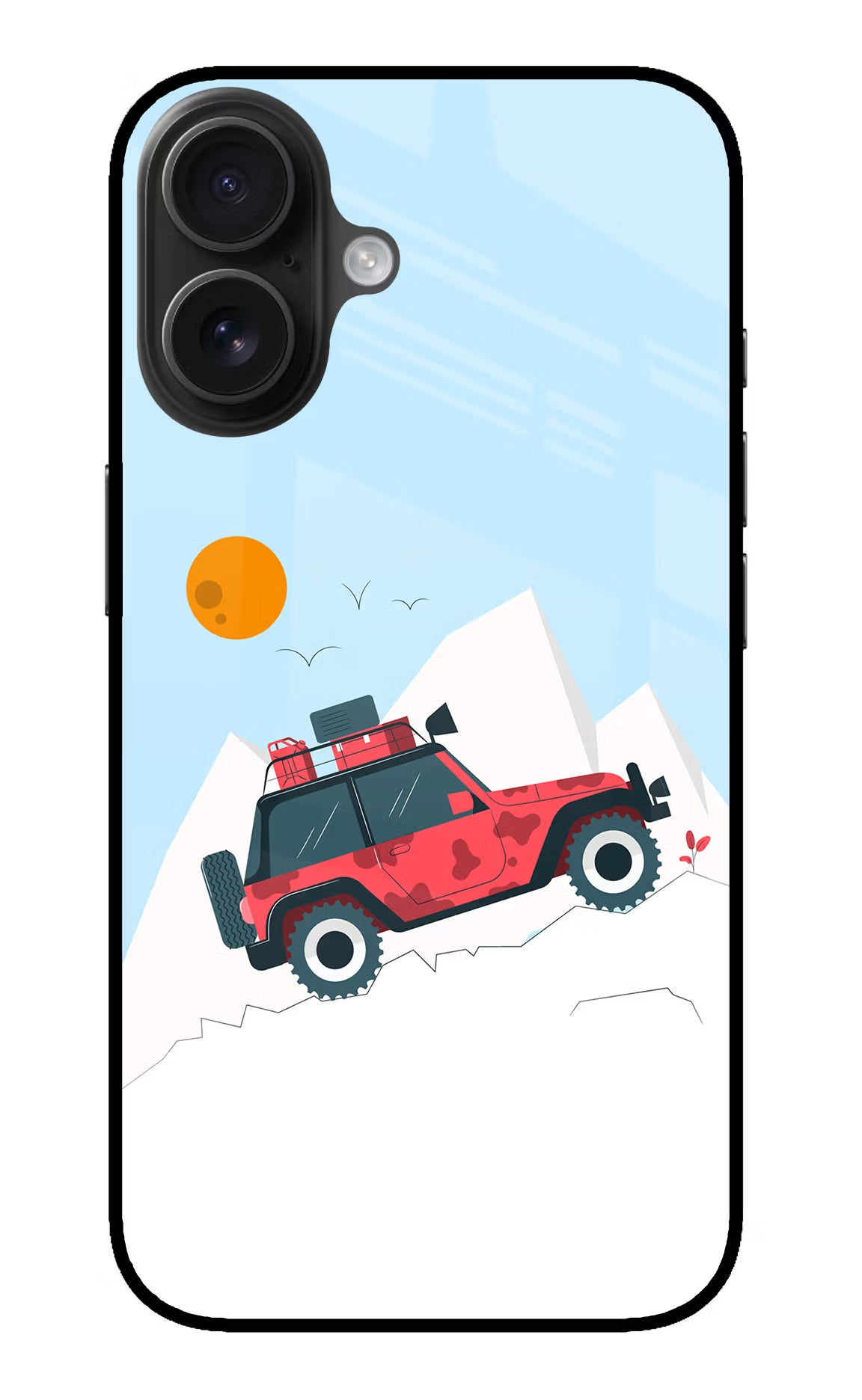 Mountain Trail Beast iPhone 16 Plus Glass Case