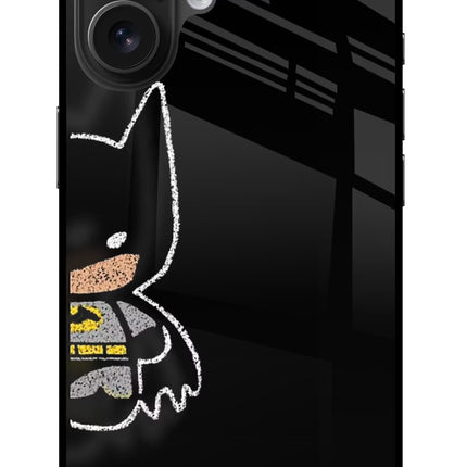 Bat Kitty iPhone 16 Plus Glass Case