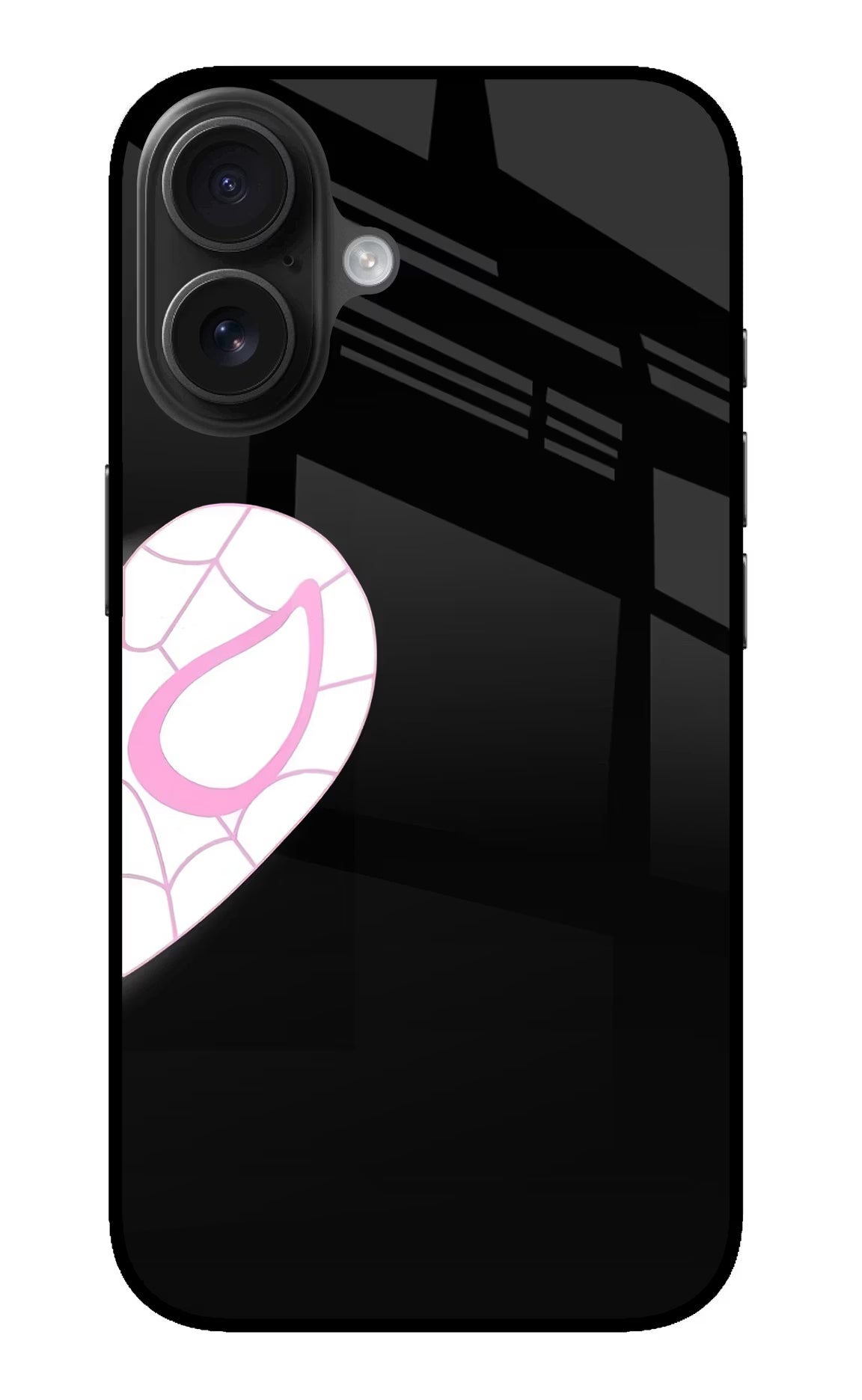 Gwen Mask iPhone 16 Plus Glass Case Back Cover by Casekaro
